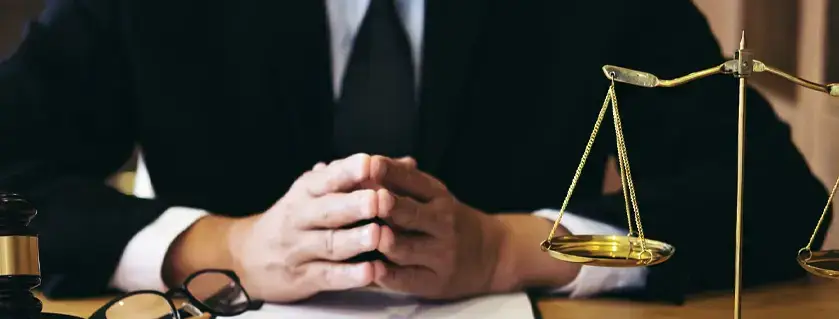 a lawyer at their desk 