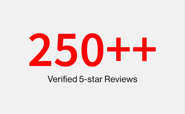 250 star reviews