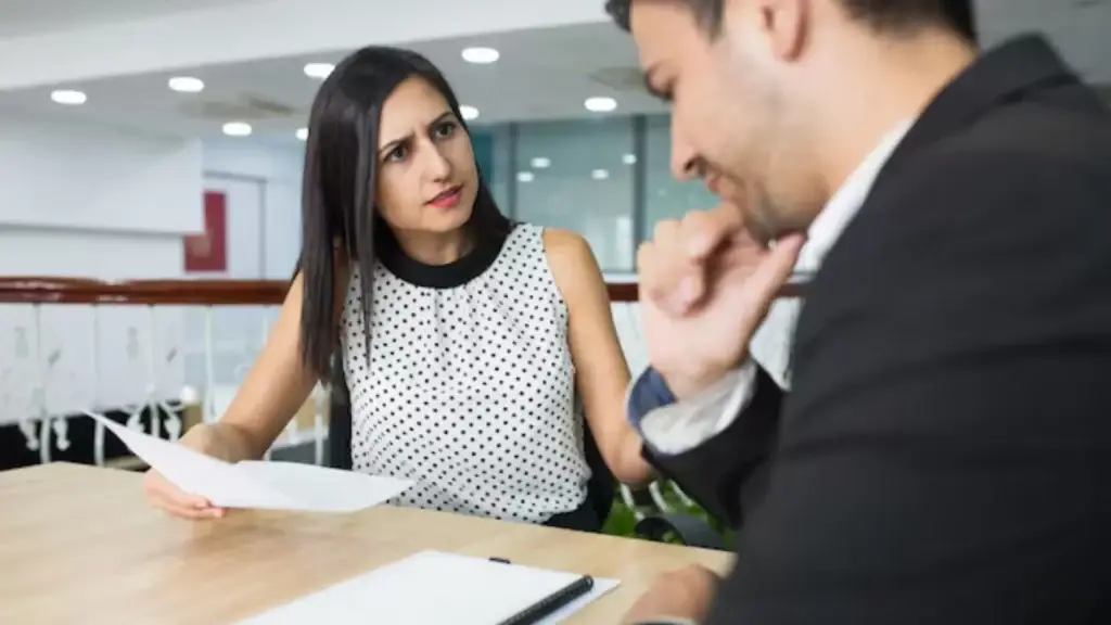 reviewing background check of an employee