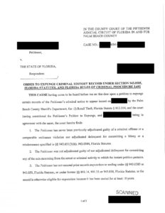 case matter 1494 court order expungement