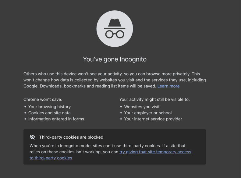 Use incognito mode to identify websites hosting the mugshot